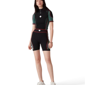 Chemise sans coutures à demi-zip