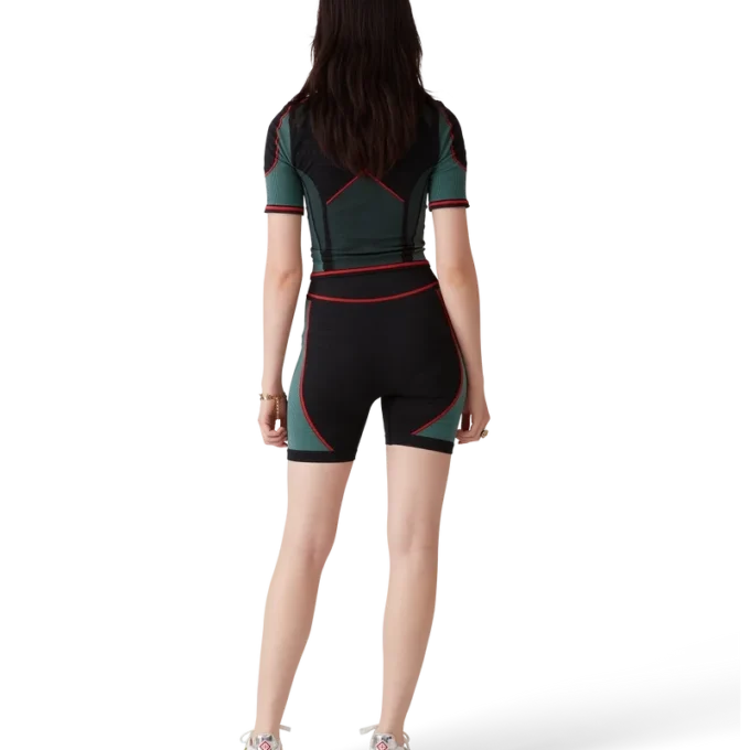 Chemise sans coutures à demi-zip