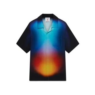 Chemise à shorts en soie dégradée