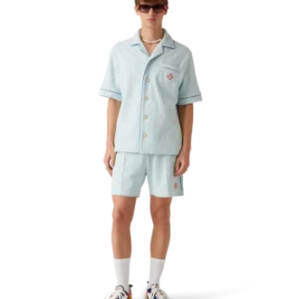 Chemise à shorts en tissu éponge Monogram