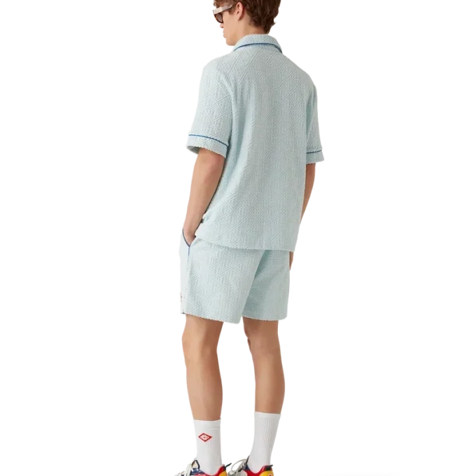 Chemise à shorts en tissu éponge Monogram