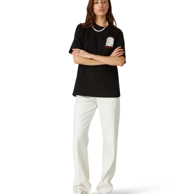 Collier Logo à perles moyennes