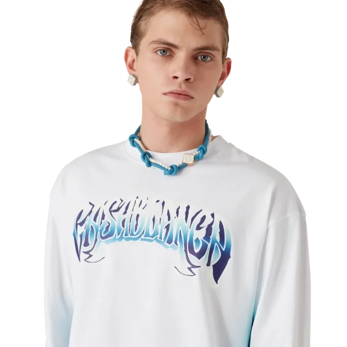 Collier noué bleu