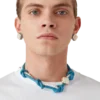 Collier noué bleu