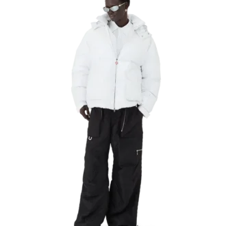 Doudoune en nylon et ripstop