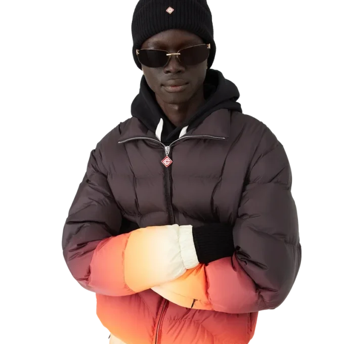 Doudoune matelassée à dégradé