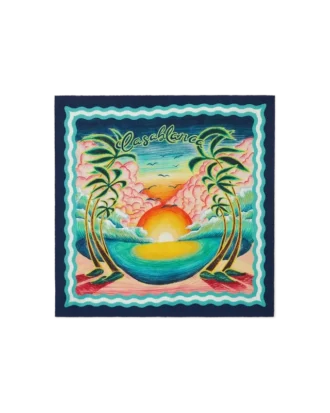 Foulard en soie moyen Danse De La Mer