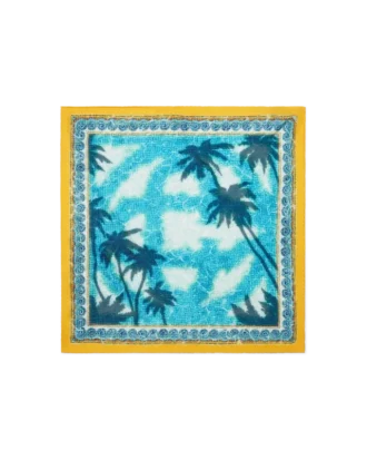 Foulard en soie moyen « Poolside Emblem »