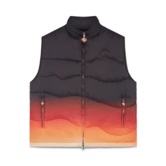 Gilet matelassé en nylon dégradé