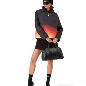 Gilet matelassé en nylon dégradé