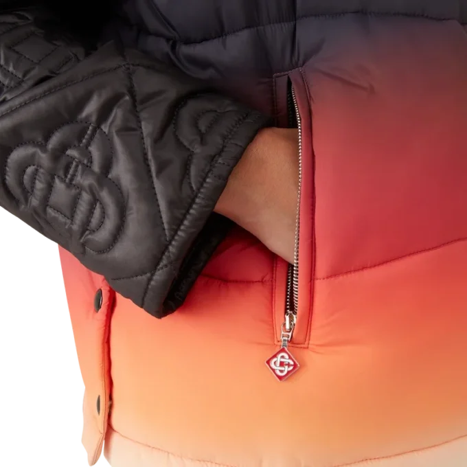 Gilet matelassé en nylon dégradé