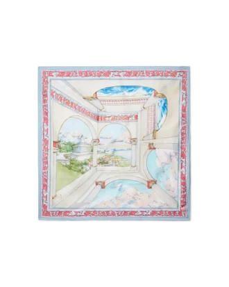 Grande écharpe en soie Le Passage