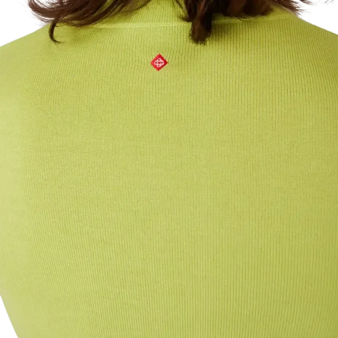 Haut à col roulé en laine mérinos