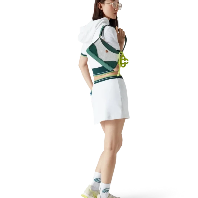 Jupe de tennis en velours texturé