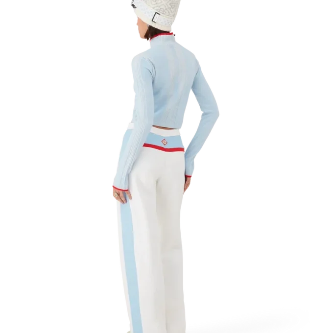 Haut court de base en laine mérinos pour le ski