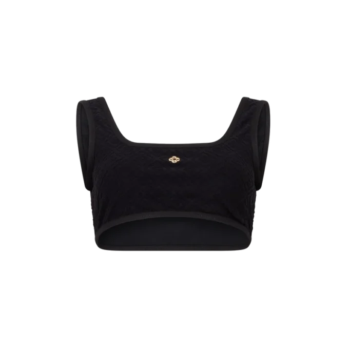 Haut de bikini en jacquard Monogram