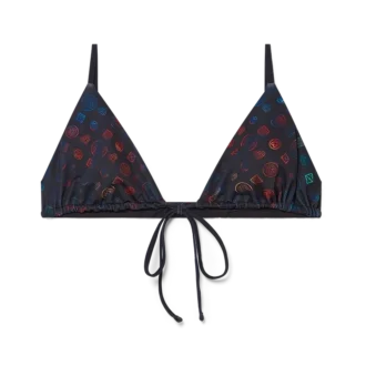 Haut de bikini à lanières Monogram