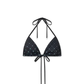 Haut de bikini Monogram noir dégradé