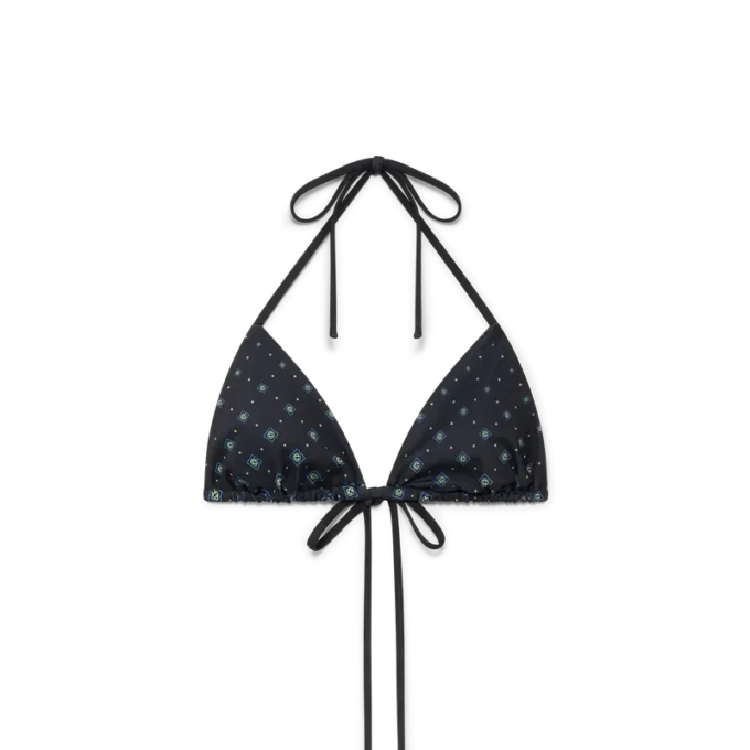 Haut de bikini Monogram noir dégradé Haut de bikini Monogram noir dégradé