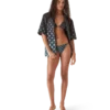 Haut de bikini Monogram noir dégradé Haut de bikini Monogram noir dégradé