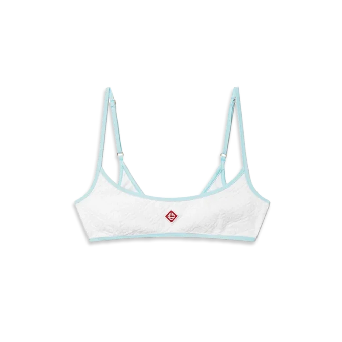Haut de bikini à monogramme jacquard Haut de bikini à monogramme jacquard