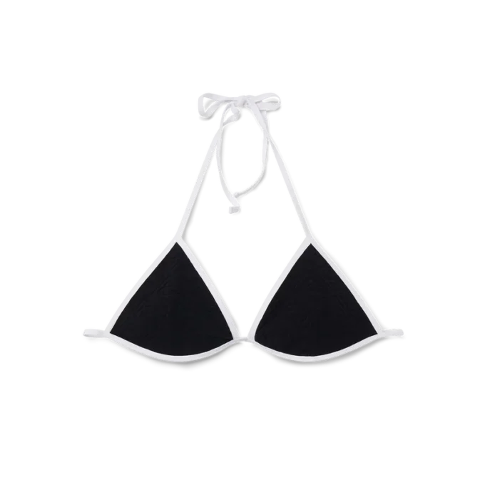 Haut de bikini texturé