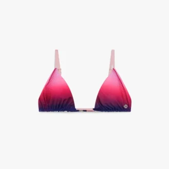 Haut de bikini triangle dégradé aubergine