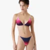 Haut de bikini triangle dégradé aubergine Haut de bikini triangle dégradé aubergine