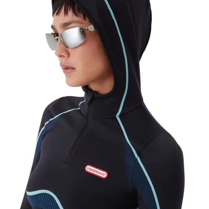 Haut à manches longues et capuche sans coutures