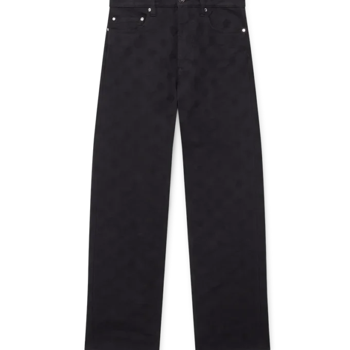 Jean droit en denim Monogram Jean droit en denim Monogram