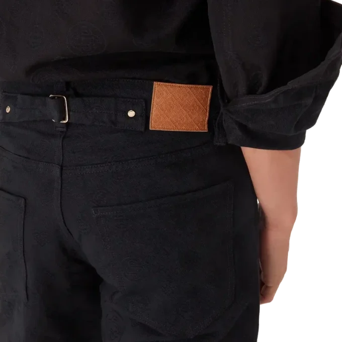 Jean droit en denim Monogram Jean droit en denim Monogram