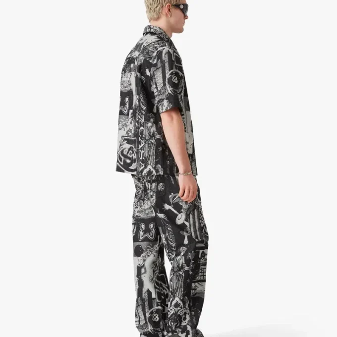 Jean droit Rave Collage Jean droit Rave Collage