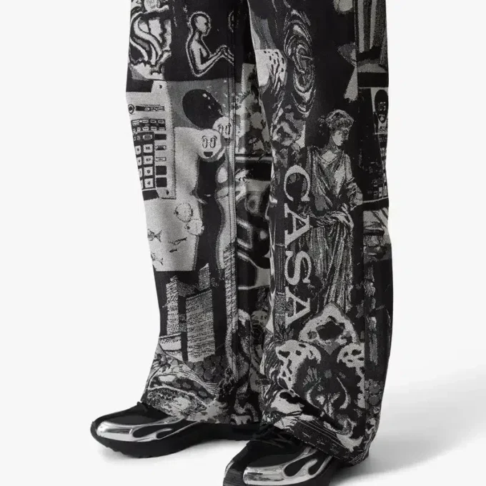 Jean droit Rave Collage Jean droit Rave Collage