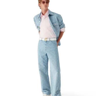 Jean en denim Monogram à coupe décontractée