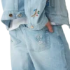 Jean à motif brodé Jean à motif brodé
