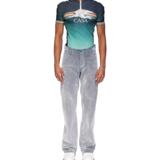 Jean à texture pêche
