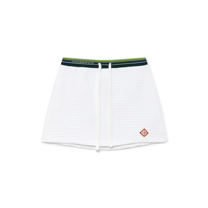 Jupe de tennis en velours texturé