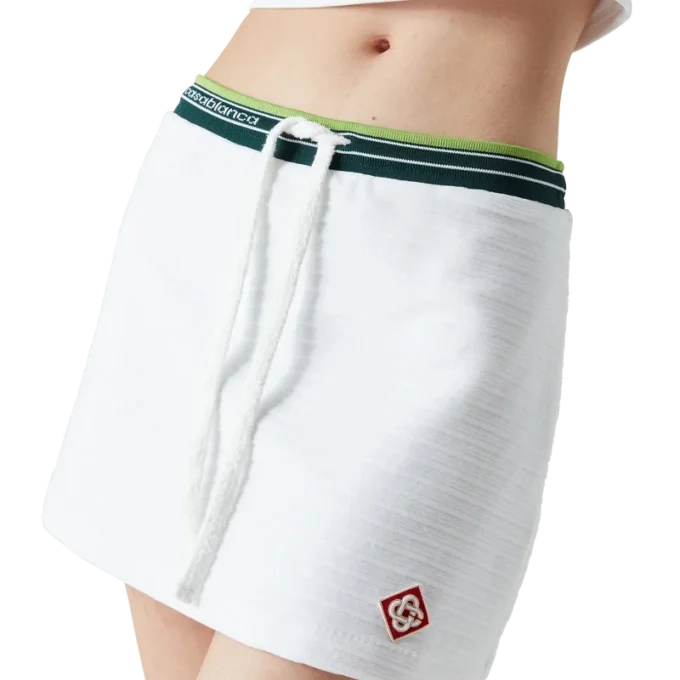 Jupe de tennis en velours texturé