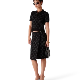 Jupe en jacquard Monogram