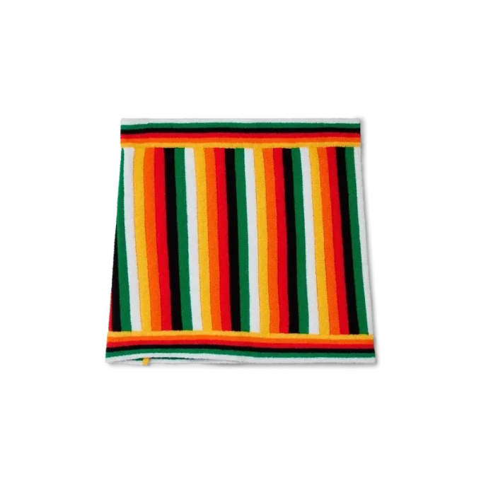 Jupe en tissu éponge rayé