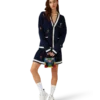 Jupe plissée en laine et cachemire avec motif brodé Jupe plissée en laine et cachemire avec motif brodé