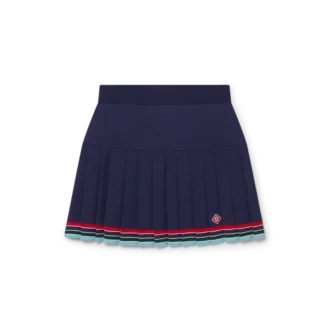 Jupe plissée style baseball