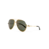Lunettes de soleil AlbáN vertes et dorées