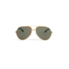 Lunettes de soleil AlbáN vertes et dorées