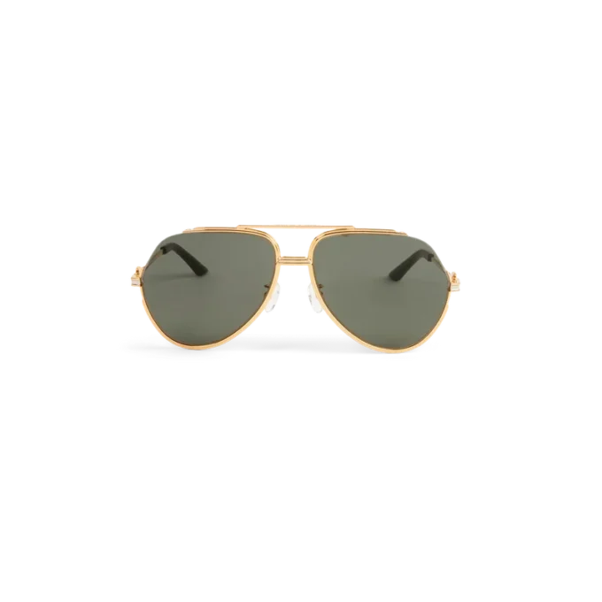 Lunettes de soleil AlbáN vertes et dorées