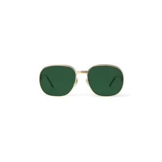 Lunettes de soleil carrées en métal