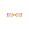 Lunettes de soleil fines roses et orange Lunettes de soleil fines roses et orange