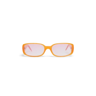 Lunettes de soleil fines roses et orange