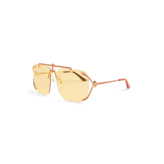 Lunettes de soleil Pilot Or et Rouge
