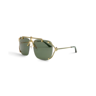Lunettes de soleil Pilot Or et Vert